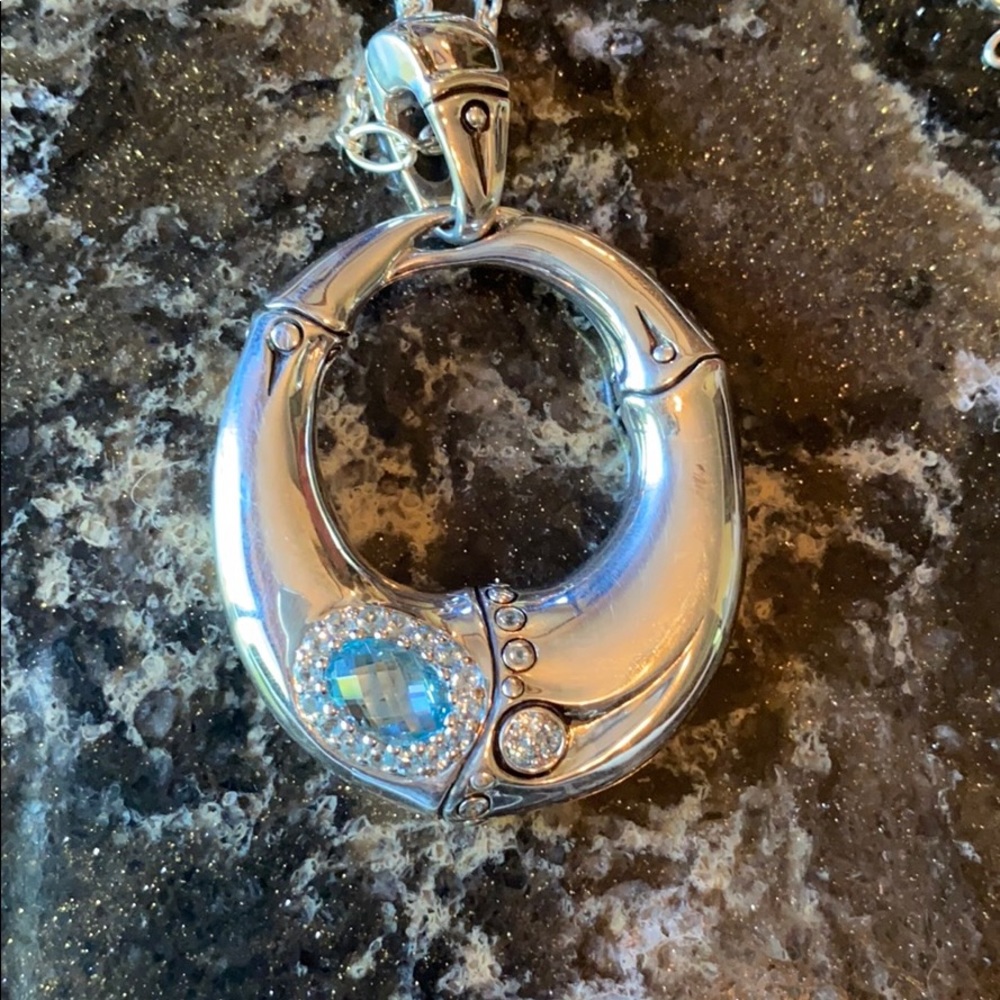 John Hardy blue topaz necklace
